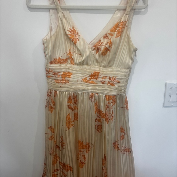 Laundry by Shelli Segal • Silk Sleeveless Dress • Size 2 • Cream & Orange - Picture 1 of 4